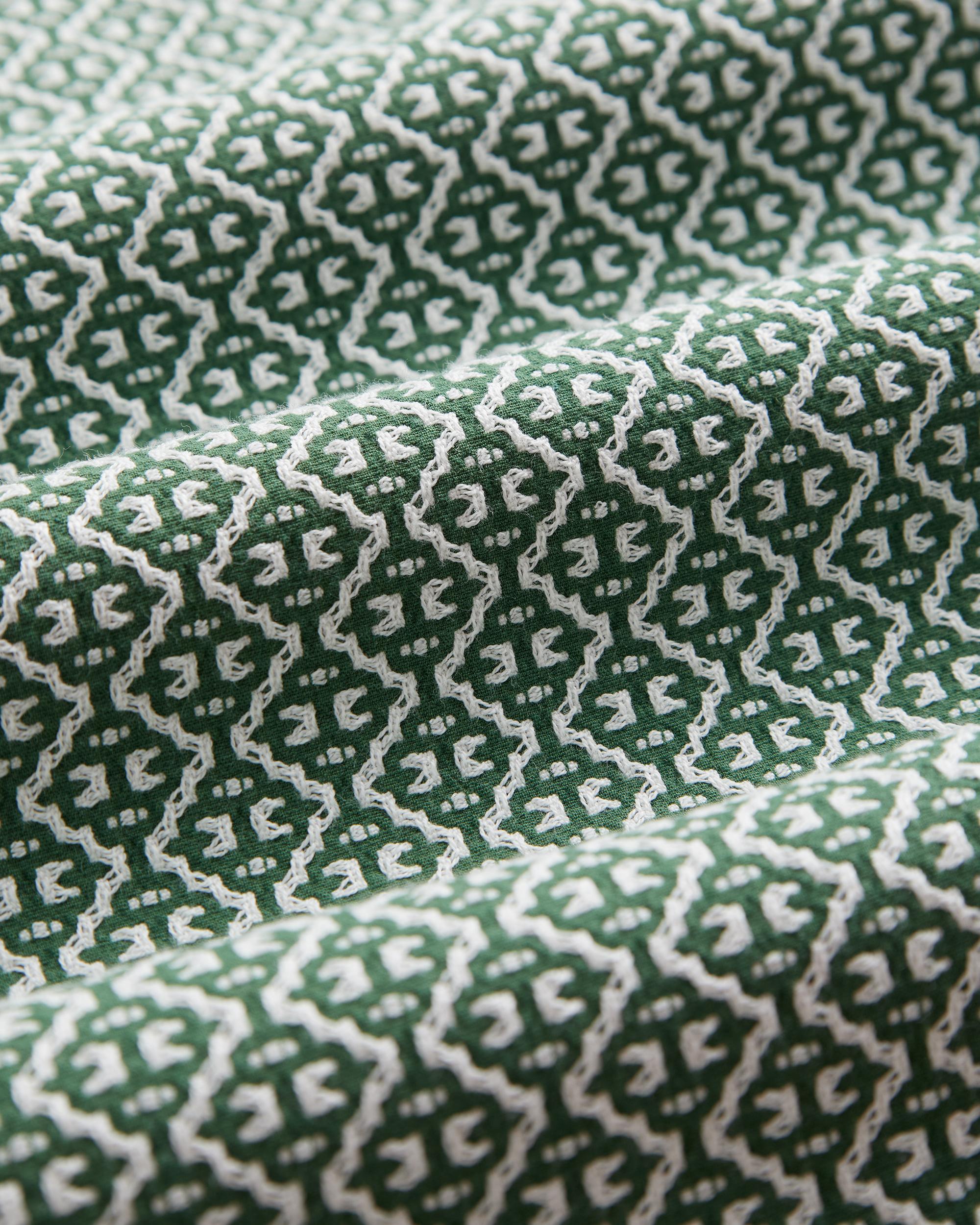 Portuguese Flannel Green Tile Kurzarm Hemd Herren grün